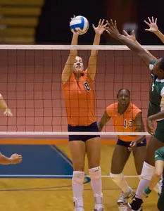 Volleyball Loses To Siena In Five-Game Thriller Image