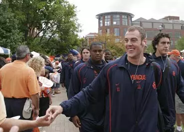 Join the SU Football pre-game "Team March" Saturday on the Quad Image