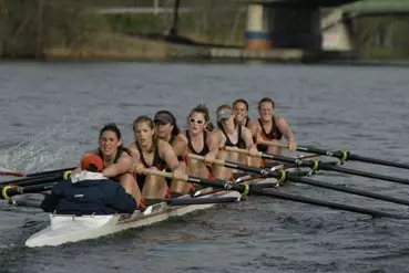 Orange Rows In Cayuga Cup Regatta On Onondaga Lake Image