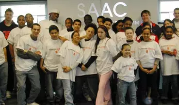 Men's Lacrosse Team Hosts Middle School Students as Part of Syracuse Gear Up Image