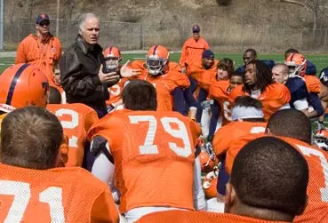 Longtime Patriots Coach Visits Orange Practice Image