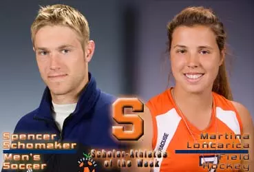Schomaker Named Male Scholar-Athlete of the Week Image