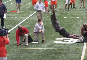 Senior Gridders Seek to Impress NFL Scouts Image