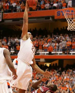 Jardine Provides Spark, Orange Leads UMass 43-24 at the Intermission Image