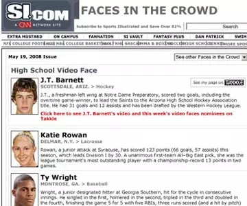 Not Just a Face in the Crowd: Rowan Featured in Sports Illustrated Image