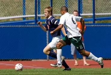 Schomaker's Hat Trick Propels Orange to Victory Against Adelphi Image