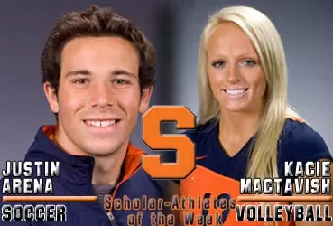Arena Named Syracuse University Male Scholar-Athlete of the Week Image