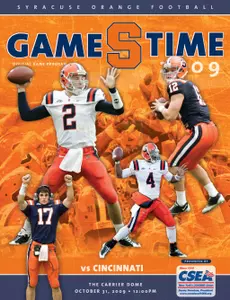 SU Football Program Cover vs. Cincinnati