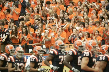 Football fans at the Dome