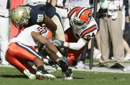 Max Suter makes tackle vs. Pitt