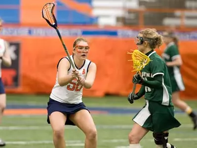 Lindsay Rogers defends against Le Moyne.