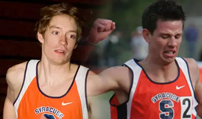 Miller and Heath competing.