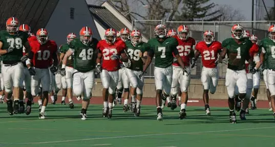 Spring football practice