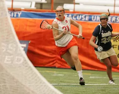 Katie Rowan against Notre Dame