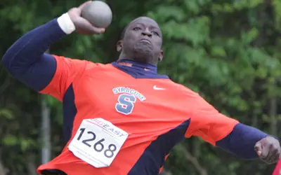Kwaku Boah in the shotput.