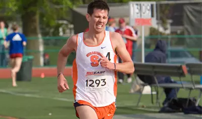 Kyle Heath wins the steeplechase.