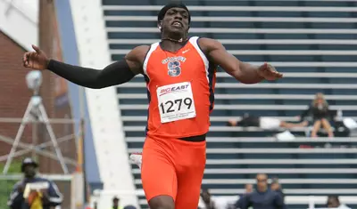 Bernard Bush jumping.