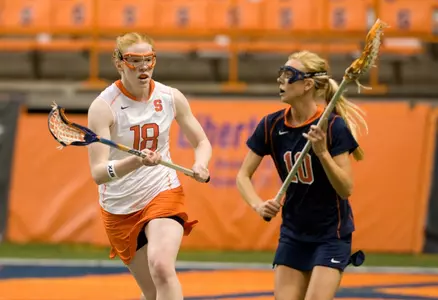 Eileen Finn defends against Virginia.