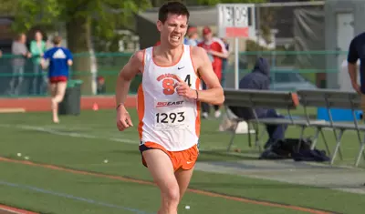 Kyle Heath in the steeplechase event.