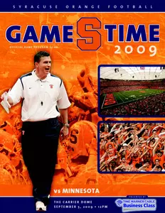 Game Program Cover vs. Minnesota