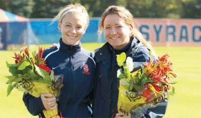 Seniors Marjory Elwell and Megan Bellingham
