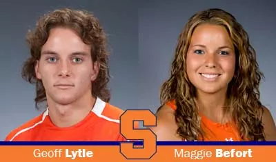 Geoff Lytle and Maggie Befort Scholar-Athlete 10-18-10