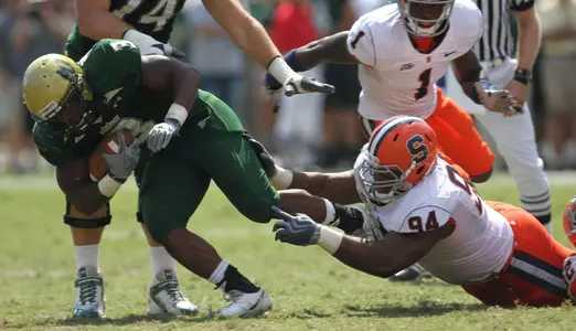 Bud Tribbey makes a tackle at USF