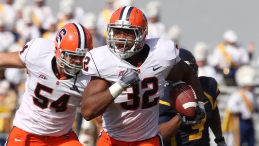 Doug Hogue returns an interception