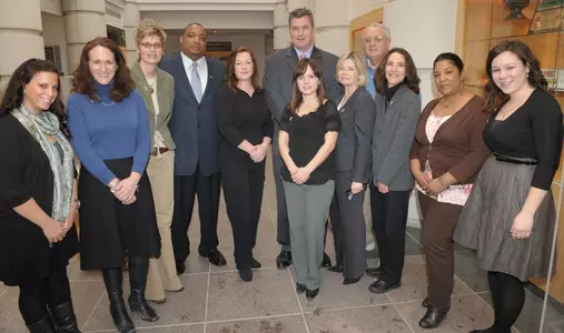 Doug Marrone and Vera House staff