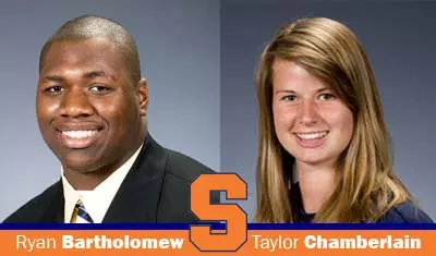 Ryan Bartholomew and Taylor Chamberlain are scholar-athletes of the week (9/13/10)