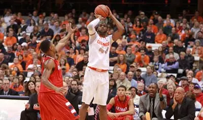 James Southerland takes on Detroit Mercy.