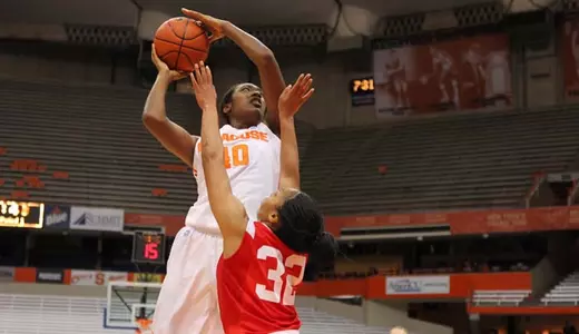 Kayla Alexander takes on St. Francis.