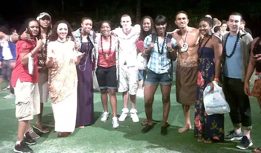 Orange visits Polynesian Cultural Center