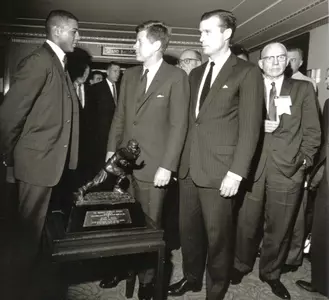 Ernie Davis and President Kennedy