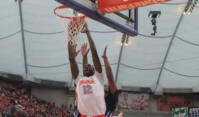 Baye Moussa Keita rebounds against Villanova.