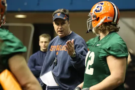 Doug Marrone at Spring practice 3/11/2011