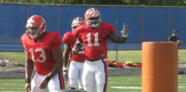 Sophomore linebacker Marquis Spruill