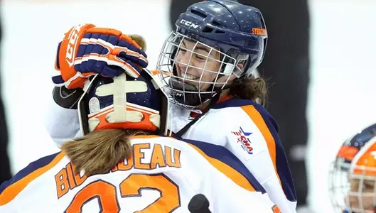 Julie Knerr celebrates