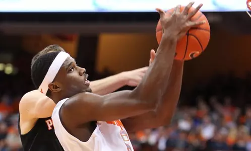 C.J. Fair grabs a rebound against Princeton.