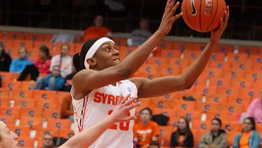 Brittany Sykes on a layup