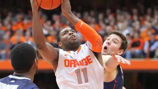 Scoop Jardine battles Connecticut.