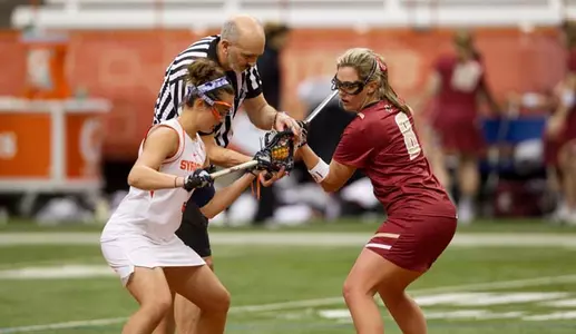 Kailah Kempney on the draw versus Boston College.