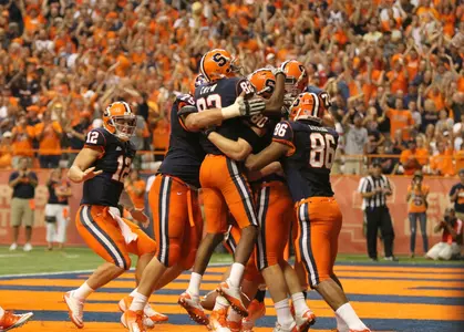 Wake Forest TD celebration