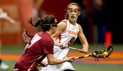 Jill Cammett defends against Boston College.