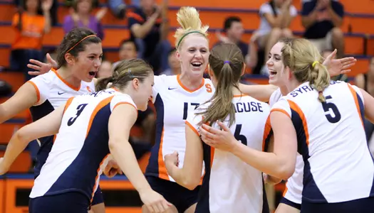 Volleyball Team Celebration