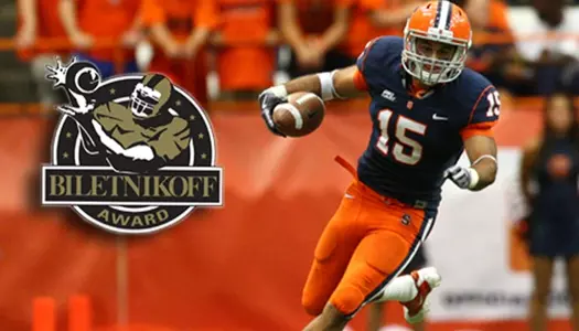 Alec Lemon is on the Biletnikoff Award Watch List
