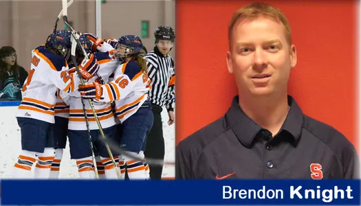 Brendon Knight has been named the assistant coach of the ice hockey team.