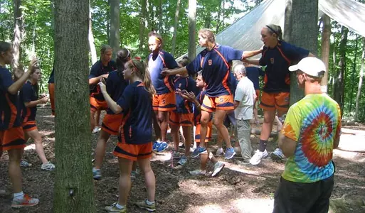 Women's Soccer Ropes Course