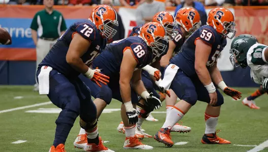 Offensive line after snap