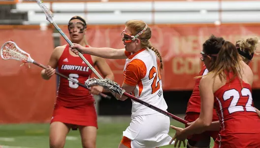 Bridget Daley posts a hat trick against Louisville.